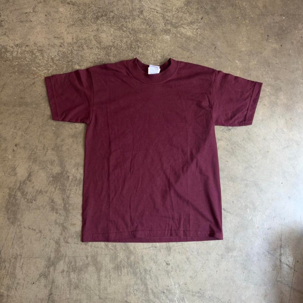Burgundy vintage 90s cotton blank